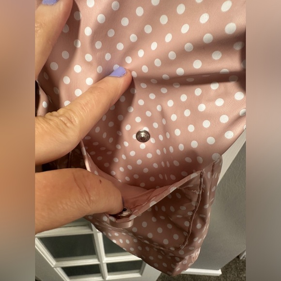 Pink C&C California Line Polka Dot Rain Jacket - Picture 7 of 9